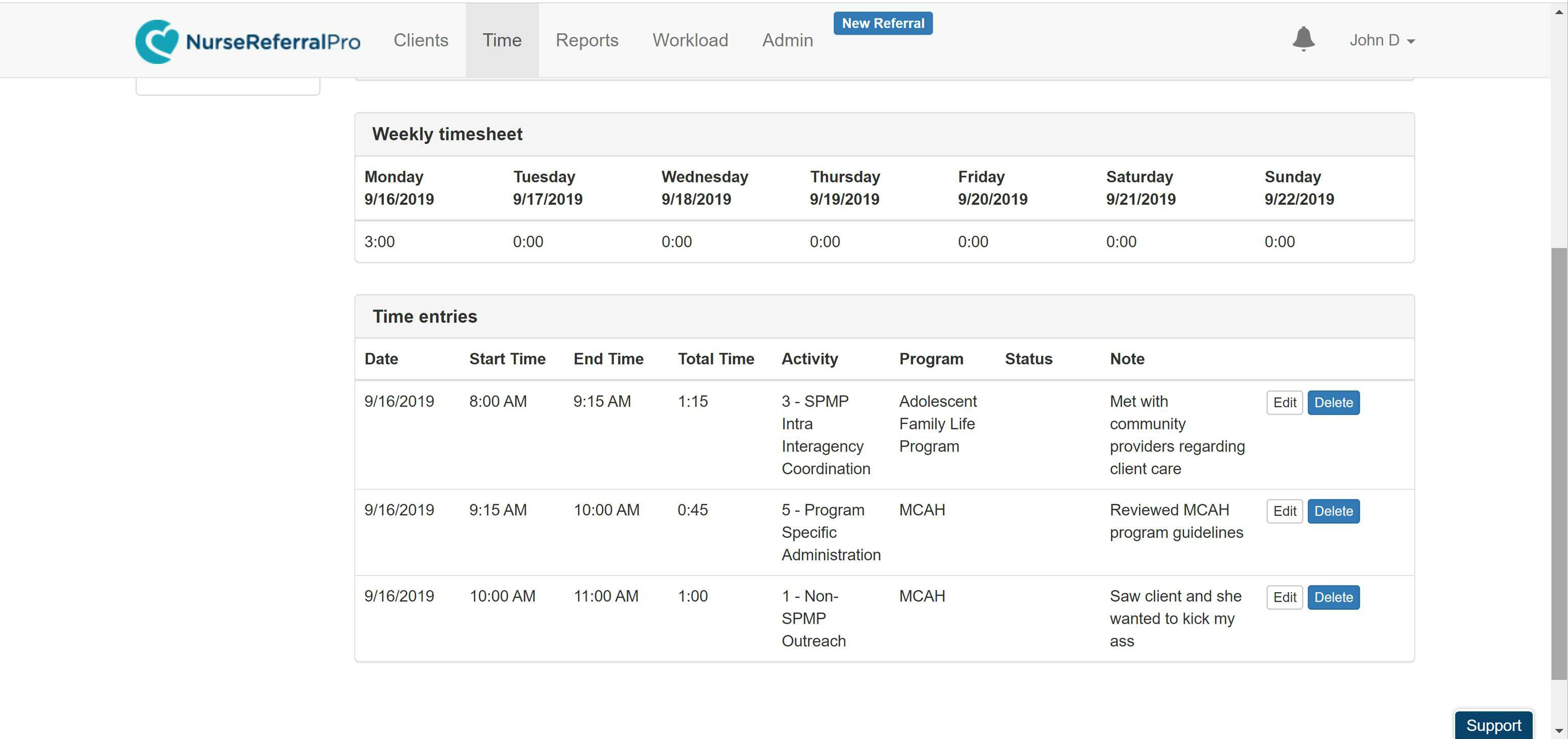 New Feature - Time Survey